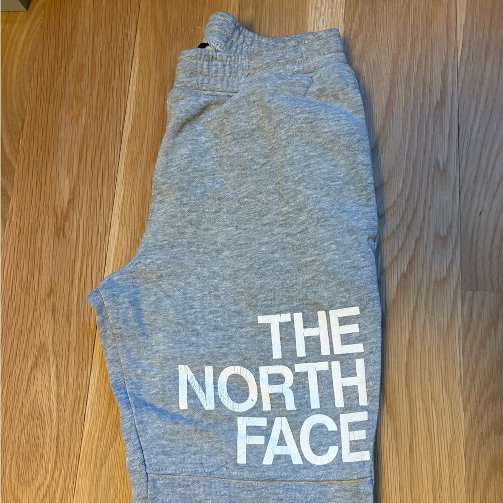 The North Face Heather Gray Joggers - Kids Medium